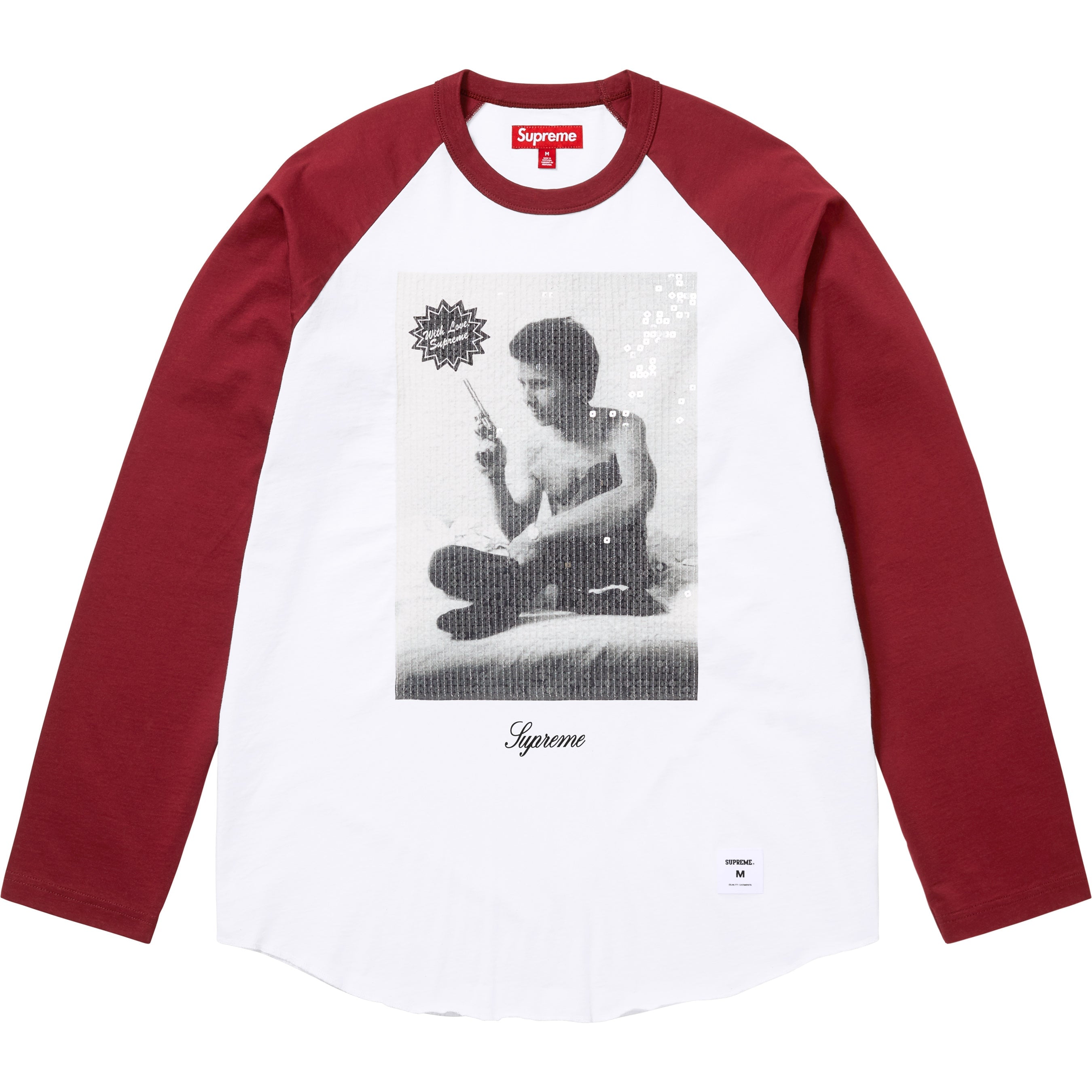 Supreme/Larry Clark Sequin Raglan L/S Top view 5